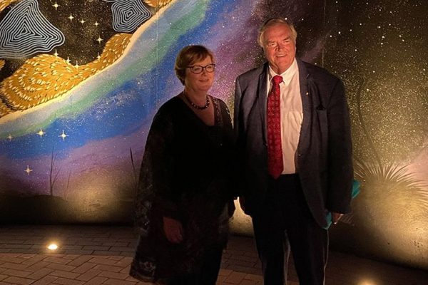 Senator Linda Reynolds and his Excellency Governor Kim Beazley at Worl Wangkiny. Image Credit: Senator Linda Reynolds's Office