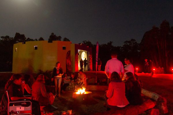 People around the firepit. Image Credit: Geoff Scott