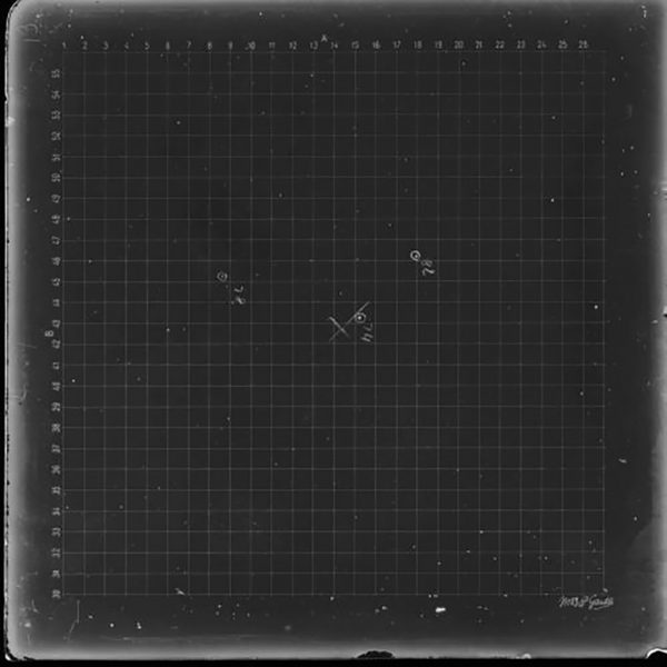 1st Perth Astrographic Catalogue (ASCAT) plate. Image Credit: Dr Craig Bowers