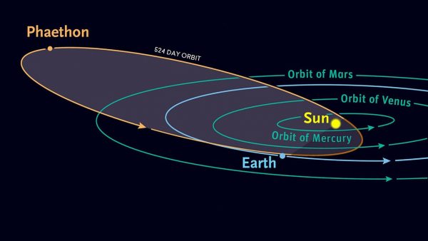 3220 Phaethon's Orbit the course of the Geminids meteor shower. Image Credit: Astronomy.com