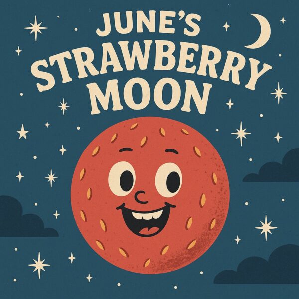 Perth Observatory Instagram tile on the Strawberry Moon. Image Credit: Matt Woods