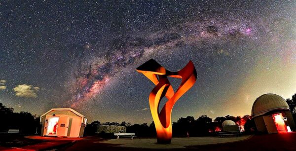 Artist's impression of the sculpture, Divergent by Johannes Pannekoek at the Perth Observatory. Image Credit: Perth Sky Sculpture