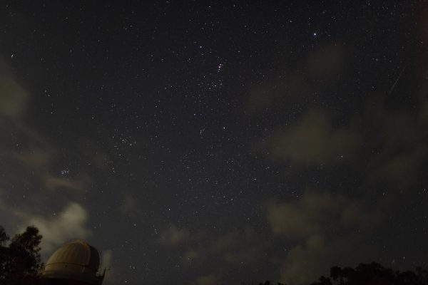 A Geminid meteor at the Perth Observatory. Image Credit: Matt Woods