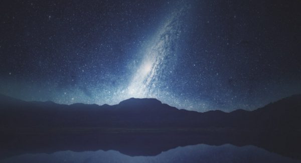 Andromeda Galaxy over a mountain. Image Credit: wonderstarlife.com