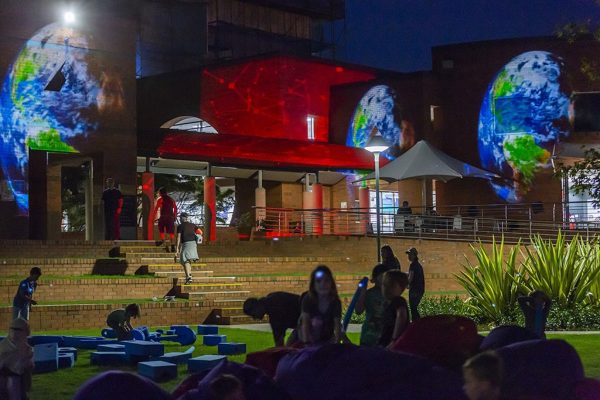 Astronomy projections at Astrofest 2019. Image Credit: Astronomy WA Astrofest
