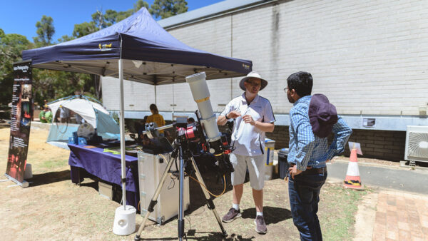 Astrophotography Australia stall at the Intro to the Stars Festival. Image Credit: Nadia Maslen