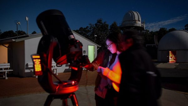 Attendee using the CPC1100 Telescope to record Jupiter. Image Credit: Matt Woods