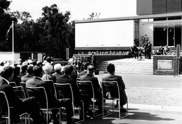 The grand opening of the new Perth Observatory at Bickley. Image Credit Perth Observatory