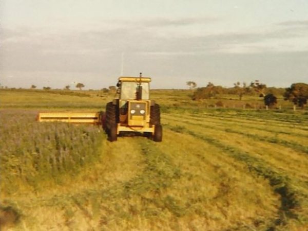 Carol hard at work on her Tractor. Image Credit: Wolf Family