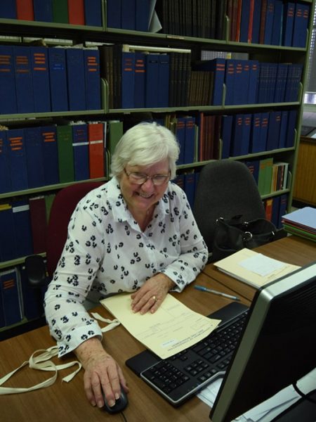 Carol loves the library. Image Credit: Matt Woods