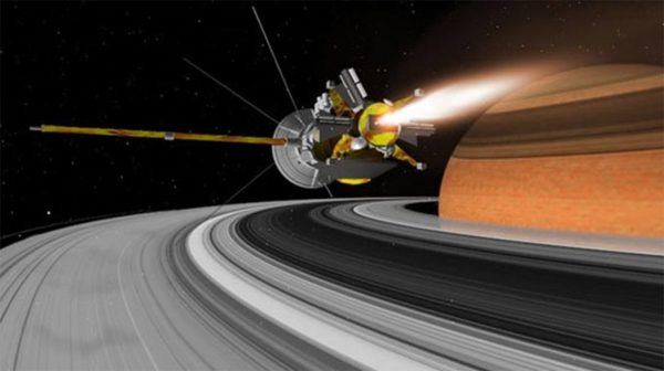 Cassini arrives at Saturn. Image Credit: NASA/JPL-Caltech