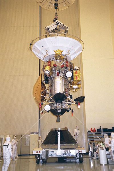 Cassini Huygens is installed to the payload adapter. Image Credit: NASA/JPL-Caltech