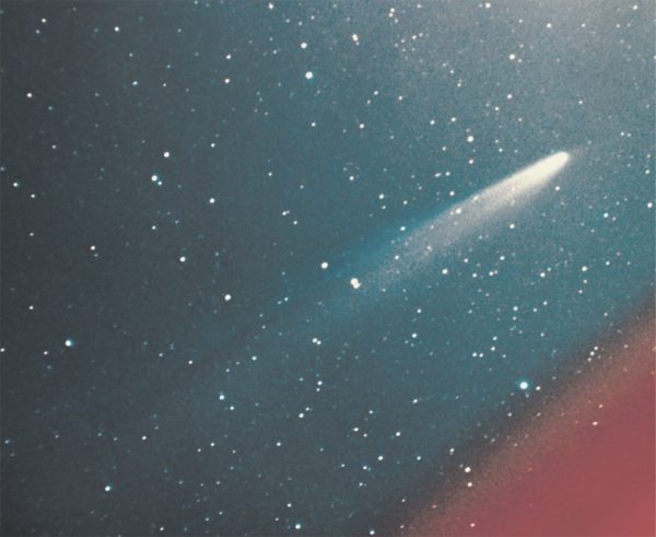 A color photograph of the comet Kohoutek. Image Credit: NASA