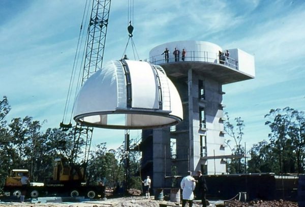 Construction of the Lowell Dome. Image Credit Perth Observatory