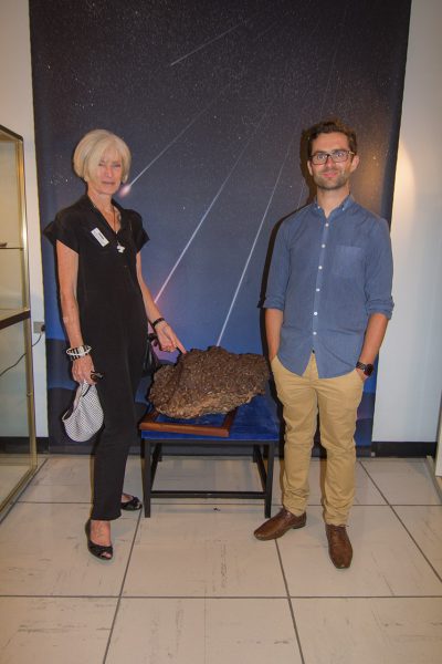 Diana Rosman with 2015 Summer Lecture presenter Dr Luke Davies. Image Credit: Geoff Scott