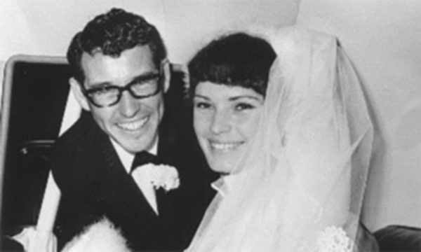 Diana & Kevin in 1969 at their wedding. Image Credit: Diana Rosman
