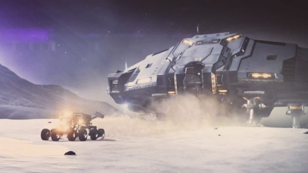 A rover on a planet in Elite Dangerous. Image Credit: Frontier Developments plc