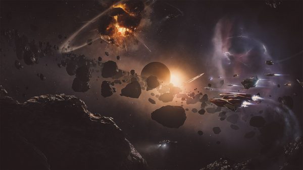 A planet blowing up in Elite Dangerous. Image Credit: Frontier Developments plc