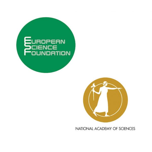 Logos for the European Science Foundation and National Academy of Science. Image Credit: European Science Foundation and National Academy of Science