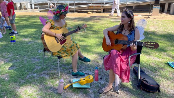 Fairies playing music. Image Credit: Dr Jan Baldwin