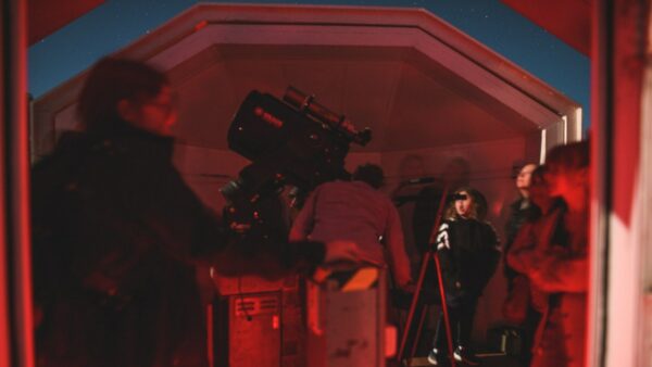 Viewing the Moon. Image Credit: Matt Woods