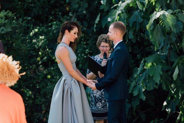 Francis and Matt during the ceremony. Image Copyright: Michelle Lucking (Lucking Photography)