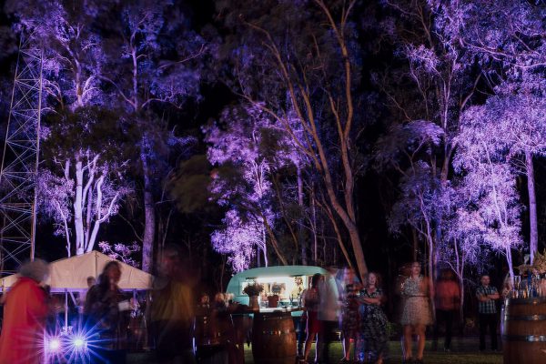 The reception at night. Image Copyright: Michelle Lucking (Lucking Photography)