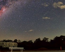 Galaxy over Perth Observatory banner