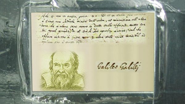 Plaque Dedicated To Galileo. Image Credit: ASI/NASA