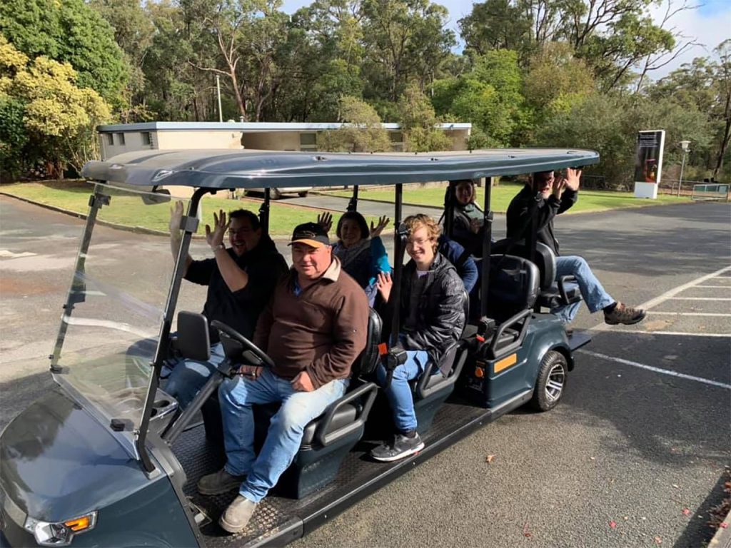 On board the speed demon. Image Credit: Julie Matthews