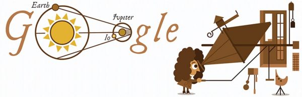 Ole Rømer Google doodle. Image Credit: Google