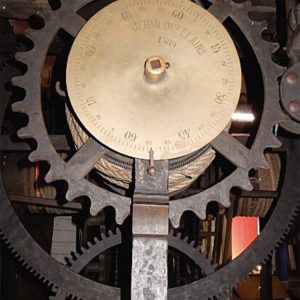 The Gros Horloge's makers name and date. Image Credit: Arthur Harvey