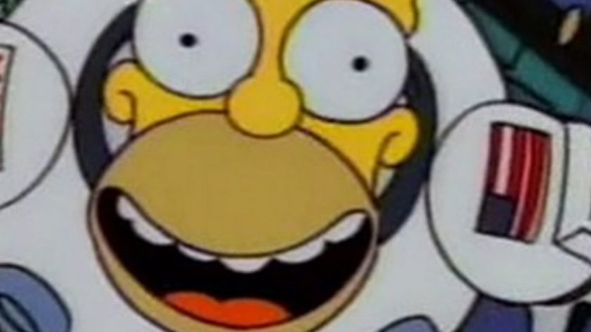 Homer in Space banner