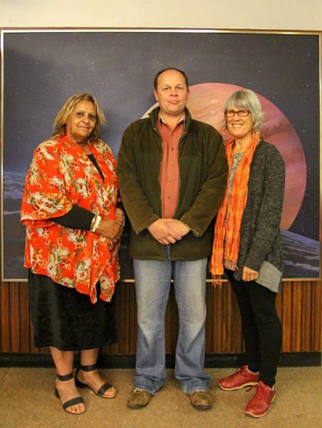 Josie Wowalla Boyle, Dr Stacy Mader and Bronwyn Goss. Image Credit: Geoff Scott