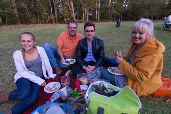 Julie and her family. Image Credit: Geoff Scott