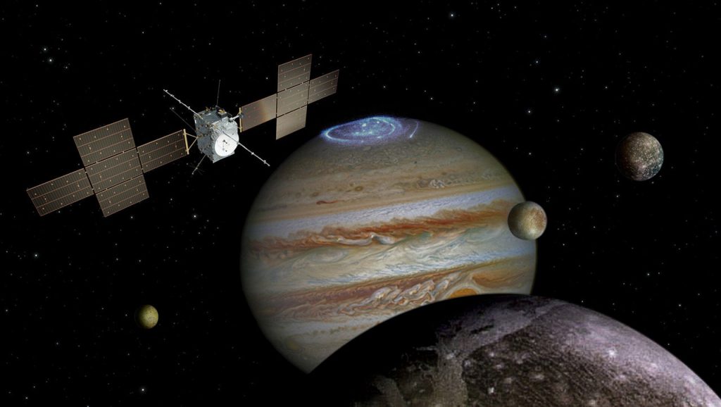 The Jupiter Icy Moons Explorer. Image Credit: ESA