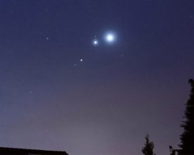 Jupiter, Venus and Mars conjunction banner