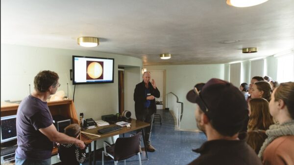 People learning about the Sun. Image Credit: Matt Woods