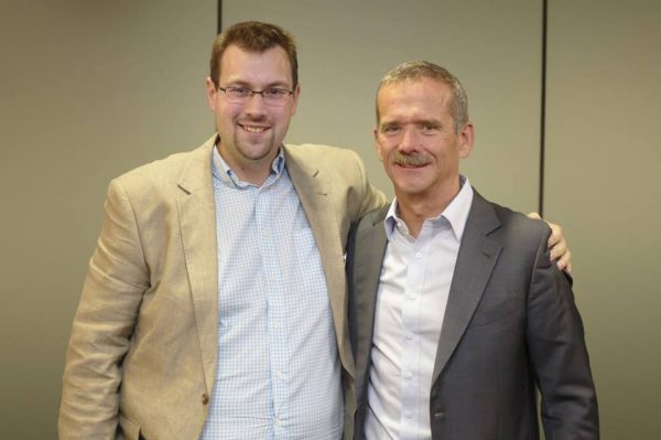 Chris Hadfield and myself. Image Credit: Matt Woods