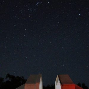 Using the Meade LX200 14" telescope to photograph the Great Nebula in Orion (M42). Image Credit: Rachel Oliver