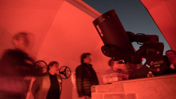 The Meade 14 telescope on a Night Sky Tour. Image Credit: Roger Groom