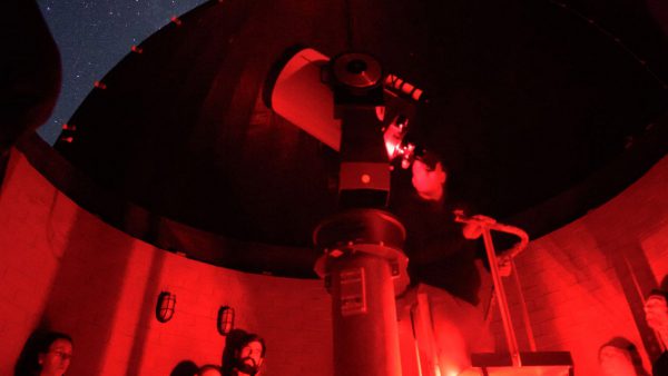 The Meade 16 telescope on a Night Sky Tour. Image Credit: Roger Groom