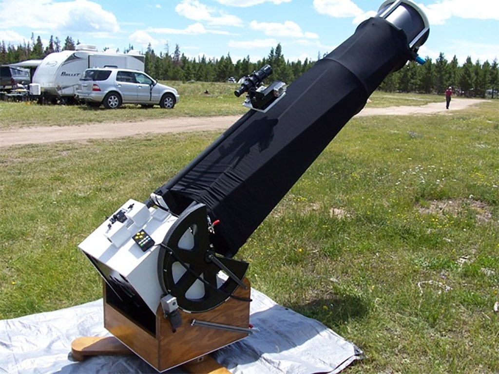 Mike Hotka's 12.5 inch f/8 telescope. Image Credit: Mike Hotka