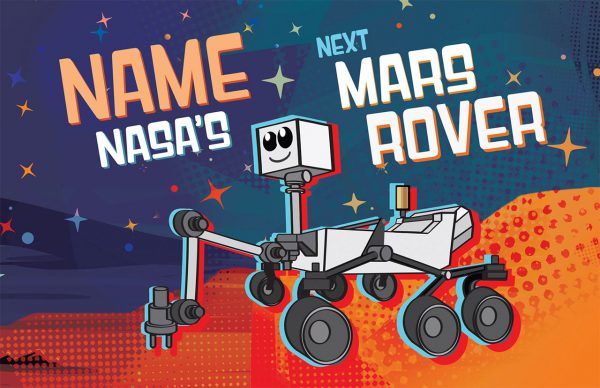 Cartoon depicting NASA's next Mars rover, which launches in 2020. Image Credit: NASA/JPL-Caltech