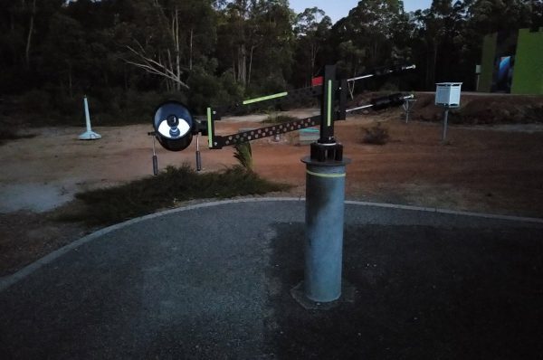 The Pantograph Telescope from the front. Image credit: Matt Woods