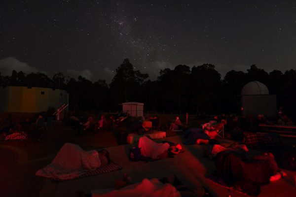 People watching the geminids. Image Credit: Matt Woods