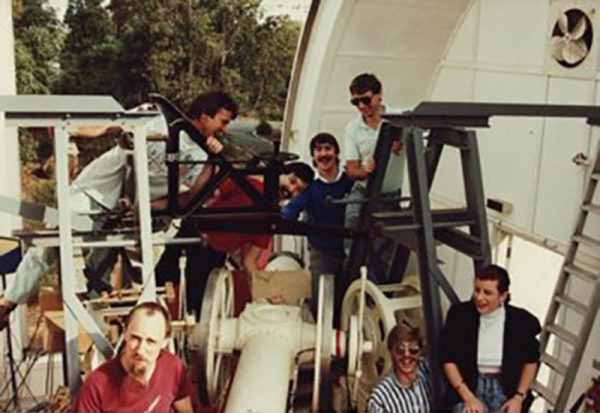 The Perth Observatory's meridian team. Image Credit: Craig Bowers