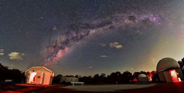 Galaxy over Perth Observatory. Image Copyright: Andrew Lockwood