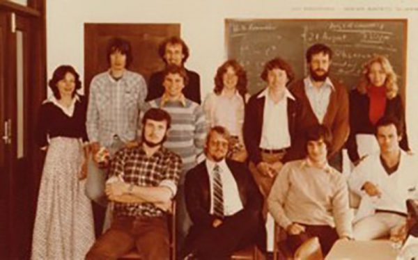 The Perth Observatory team in the 70s. Image Credit: Craig Bowers