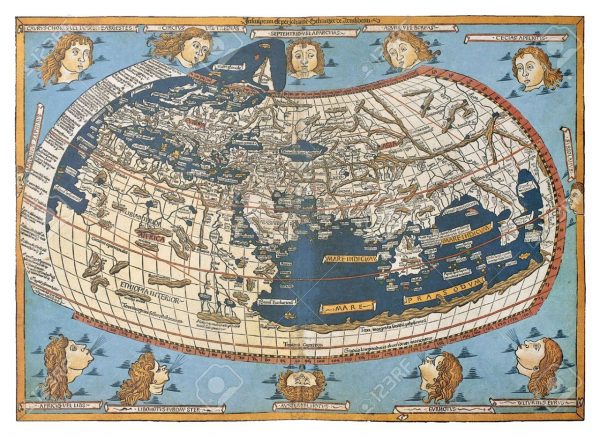 A printed map from the 15th century depicting Ptolemy's description of the Ecumene, (1482, Johannes Schnitzer, engraver). Image Credit: Lord Nicolas the German